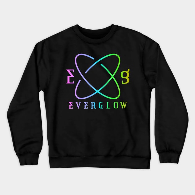 Everglow Logo New Rainbow Crewneck Sweatshirt by hallyupunch